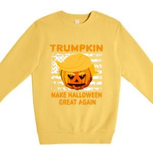 Trumpkin Make Halloween Great Again Gift Premium Crewneck Sweatshirt