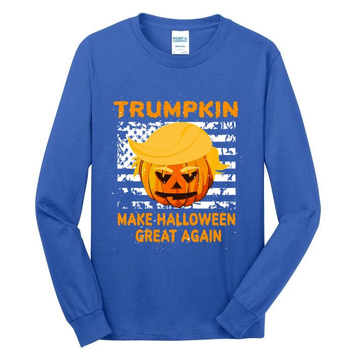 Trumpkin Make Halloween Great Again Gift Tall Long Sleeve T-Shirt