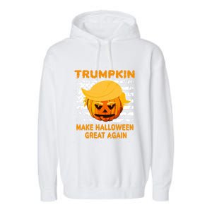 Trumpkin Make Halloween Great Again Gift Garment-Dyed Fleece Hoodie