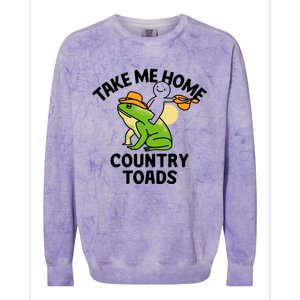 Take Me Home Country Toads Colorblast Crewneck Sweatshirt