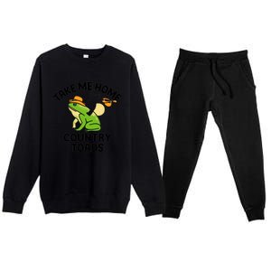 Take Me Home Country Toads Premium Crewneck Sweatsuit Set