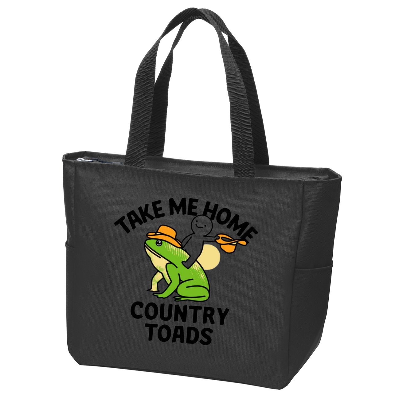 Take Me Home Country Toads Zip Tote Bag