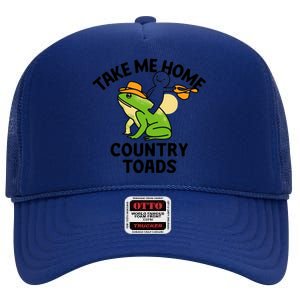 Take Me Home Country Toads High Crown Mesh Back Trucker Hat