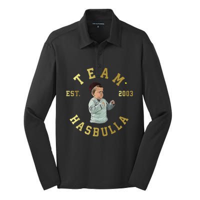 Team MMA Hasbulla Fight Meme Silk Touch Performance Long Sleeve Polo