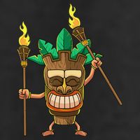 Tiki Man Hawaiian Summer Tropical Luau Party Adult Drive Performance Visor