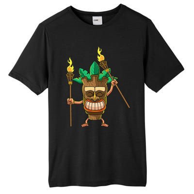 Tiki Man Hawaiian Summer Tropical Luau Party Tall Fusion ChromaSoft Performance T-Shirt