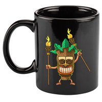 Tiki Man Hawaiian Summer Tropical Luau Party 11oz C Handle Ceramic Mug