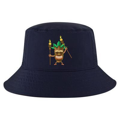 Tiki Man Hawaiian Summer Tropical Luau Party Cool Comfort Performance Bucket Hat