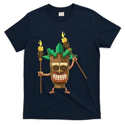 Tiki Man Hawaiian Summer Tropical Luau Party T-Shirt