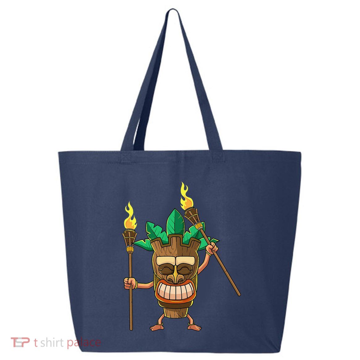Tiki Man Hawaiian Summer Tropical Luau Party 25L Jumbo Tote
