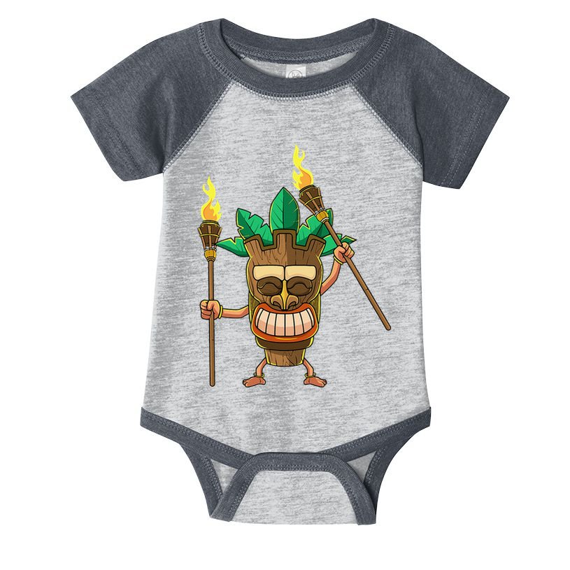 Tiki Man Hawaiian Summer Tropical Luau Party Infant Baby Jersey Bodysuit
