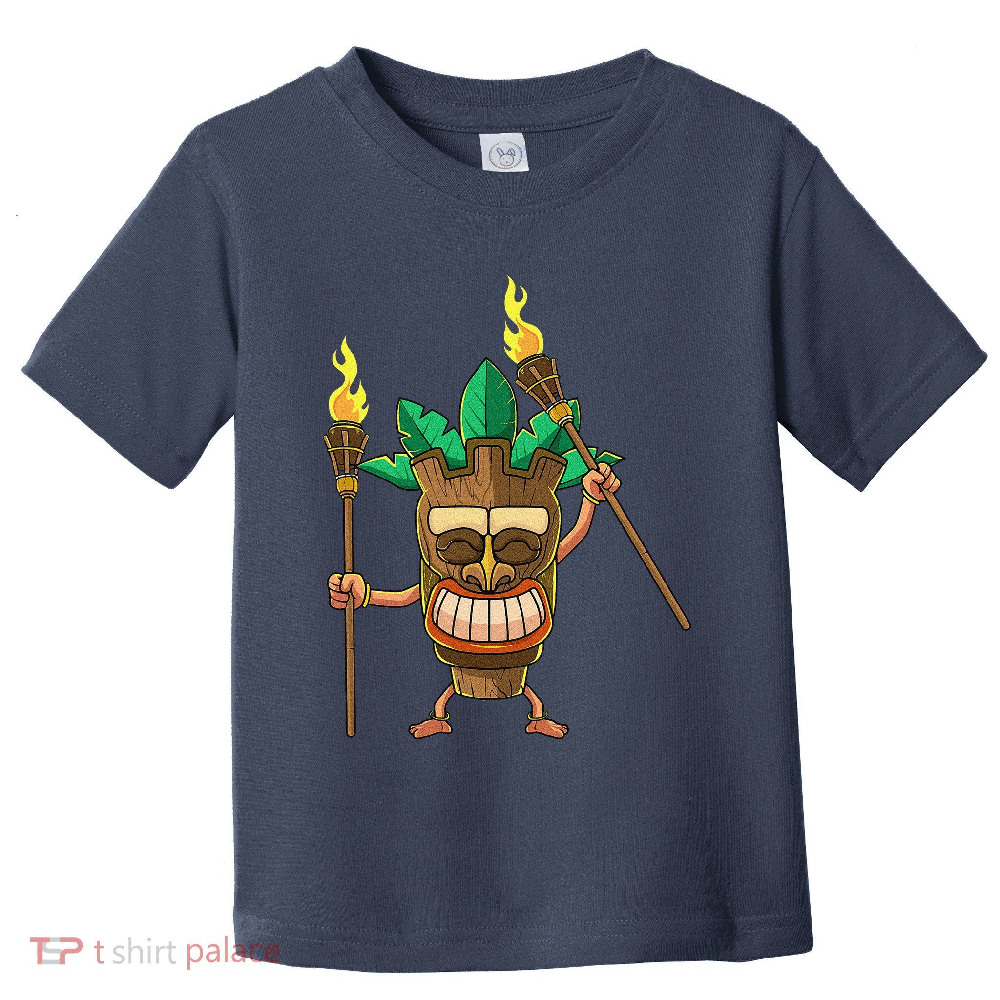 Tiki Man Hawaiian Summer Tropical Luau Party Toddler T-Shirt