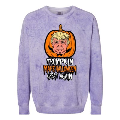 Trumpkin Make Halloween Great Again Colorblast Crewneck Sweatshirt