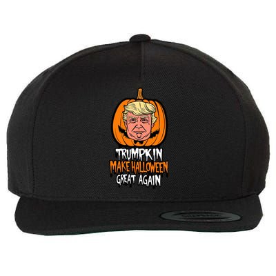 Trumpkin Make Halloween Great Again Wool Snapback Cap