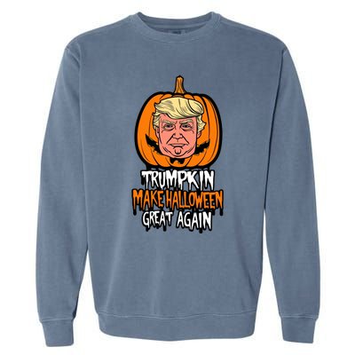 Trumpkin Make Halloween Great Again Garment-Dyed Sweatshirt