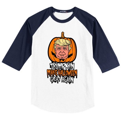 Trumpkin Make Halloween Great Again Baseball Sleeve Shirt