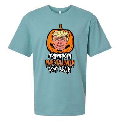 Trumpkin Make Halloween Great Again Sueded Cloud Jersey T-Shirt