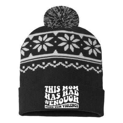 This Mom Has Had Enough End Gun Violence Awareness Day USA-Made Snowflake Beanie