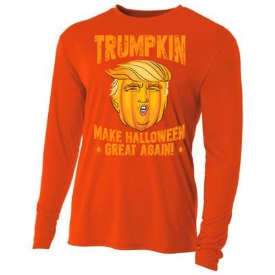 Trumpkin Make Halloween Great Again Halloween Trump Cute Gift Cooling Performance Long Sleeve Crew