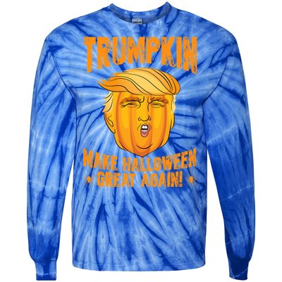 Trumpkin Make Halloween Great Again Halloween Trump Cute Gift Tie-Dye Long Sleeve Shirt