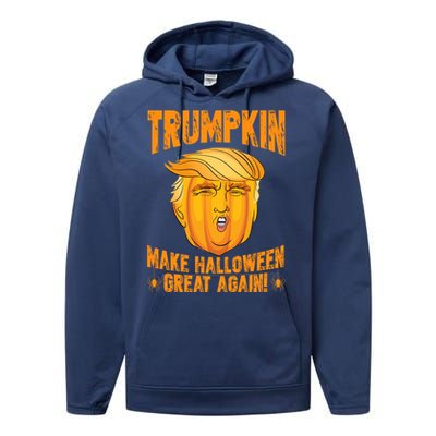 Trumpkin Make Halloween Great Again Halloween Trump Cute Gift Performance Fleece Hoodie