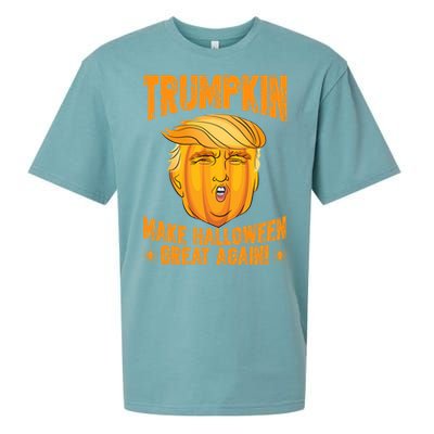 Trumpkin Make Halloween Great Again Halloween Trump Cute Gift Sueded Cloud Jersey T-Shirt