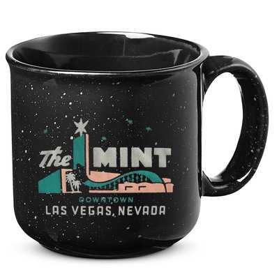 The Mint Hotel Casino Vintage Sign Retro Downtown Las Vegas 15oz Campfire Ceramic Mug