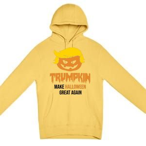 Trumpkin Make Halloween Great Again Funny Pro Trump Premium Pullover Hoodie