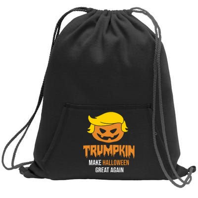 Trumpkin Make Halloween Great Again Funny Pro Trump Sweatshirt Cinch Pack Bag