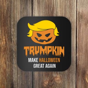 Trumpkin Make Halloween Great Again Funny Pro Trump Coaster