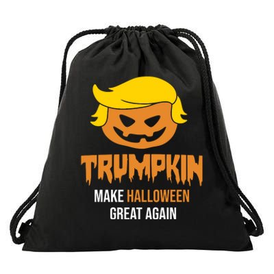 Trumpkin Make Halloween Great Again Funny Pro Trump Drawstring Bag