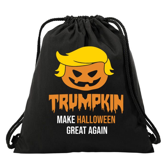 Trumpkin Make Halloween Great Again Funny Pro Trump Drawstring Bag