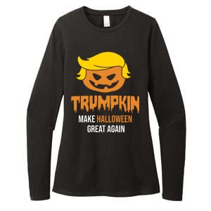 Trumpkin Make Halloween Great Again Funny Pro Trump Womens CVC Long Sleeve Shirt