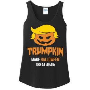 Trumpkin Make Halloween Great Again Funny Pro Trump Ladies Essential Tank