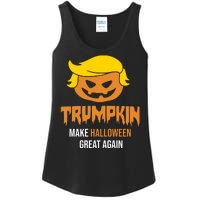 Trumpkin Make Halloween Great Again Funny Pro Trump Ladies Essential Tank