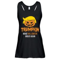 Trumpkin Make Halloween Great Again Funny Pro Trump Ladies Essential Flowy Tank