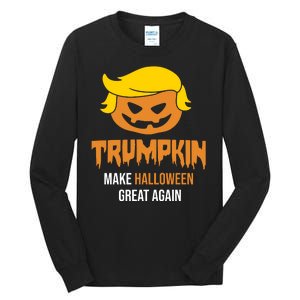 Trumpkin Make Halloween Great Again Funny Pro Trump Tall Long Sleeve T-Shirt