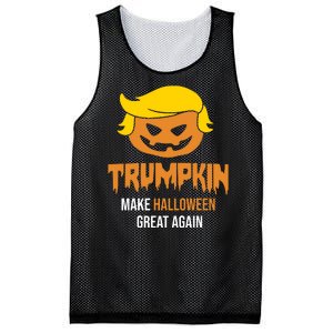 Trumpkin Make Halloween Great Again Funny Pro Trump Mesh Reversible Basketball Jersey Tank