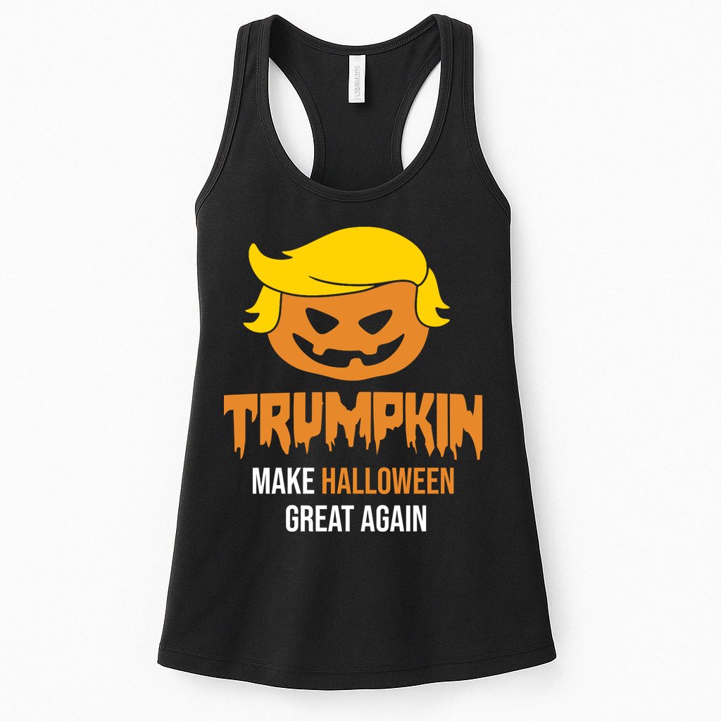 Trumpkin Make Halloween Great Again Funny Pro Trump Womens Tank Top
