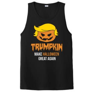 Trumpkin Make Halloween Great Again Funny Pro Trump PosiCharge Competitor Tank