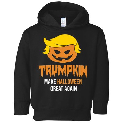 Trumpkin Make Halloween Great Again Funny Pro Trump Toddler Hoodie
