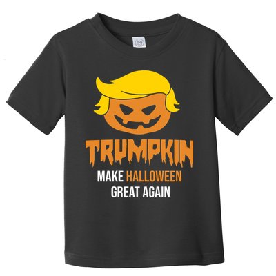 Trumpkin Make Halloween Great Again Funny Pro Trump Toddler T-Shirt