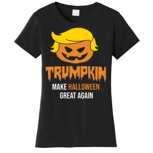 Trumpkin Make Halloween Great Again Funny Pro Trump Women's T-Shirt