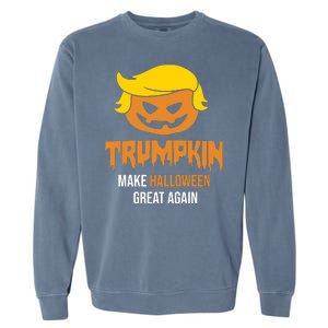 Trumpkin Make Halloween Great Again Funny Pro Trump Garment-Dyed Sweatshirt