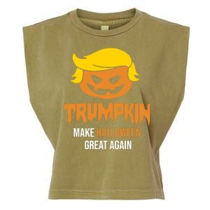 Trumpkin Make Halloween Great Again Funny Pro Trump Garment-Dyed Women's Muscle Tee