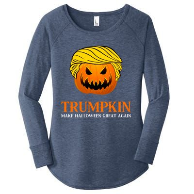 Trumpkin Make Halloween Great Again Pumpkin Gift Women's Perfect Tri Tunic Long Sleeve Shirt