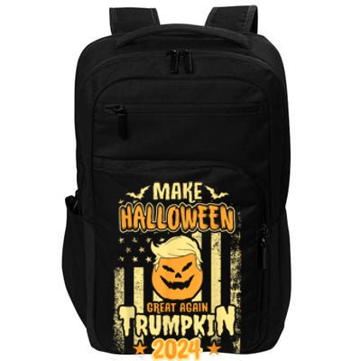 Trumpkin Make Halloween Great Again Funny Pumpkin Trump 2024 Impact Tech Backpack