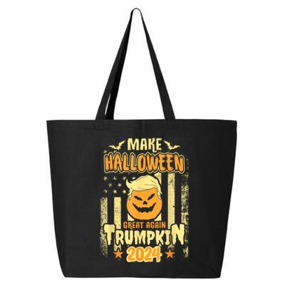 Trumpkin Make Halloween Great Again Funny Pumpkin Trump 2024 25L Jumbo Tote