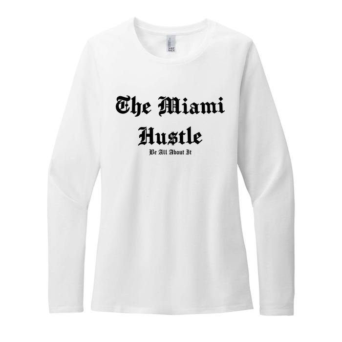 The Miami Hustle Womens CVC Long Sleeve Shirt