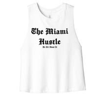 The Miami Hustle Women's Racerback Cropped Tank